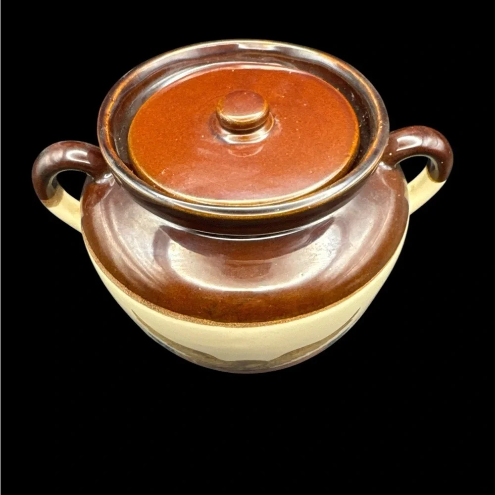 Vintage 1976 McCoy Eagle Bean Crockpot with Lid 343 4 Quart Eagle